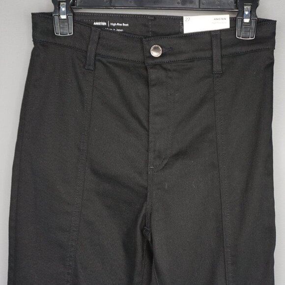New AG Anisten High Rise Boot Cut Jeans in Black Mureau size 27 - Picture 9 of 16